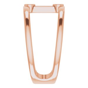 Two-Stone Negative Space Ring
