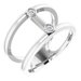 Two-Stone Negative Space Ring