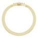 Three-Stone V Ring