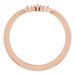 Three-Stone V Ring