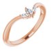 Three-Stone V Ring