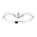 Three-Stone V Ring