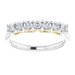 Seven-Stone Sculptural Anniversary Band