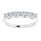 Seven-Stone Sculptural Anniversary Band