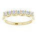 Seven-Stone Sculptural Anniversary Band