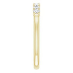 Seven-Stone Sculptural Anniversary Band