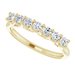 Seven-Stone Sculptural Anniversary Band