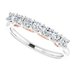 Seven-Stone Sculptural Anniversary Band