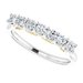 Seven-Stone Sculptural Anniversary Band