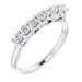 Seven-Stone Sculptural Anniversary Band