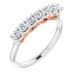Seven-Stone Sculptural Anniversary Band