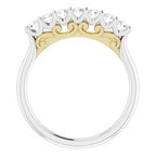 Seven-Stone Sculptural Anniversary Band