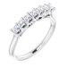 Seven-Stone Sculptural Anniversary Band