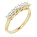 Seven-Stone Sculptural Anniversary Band