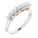 Seven-Stone Sculptural Anniversary Band