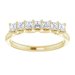 Seven-Stone Sculptural Anniversary Band
