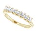 Seven-Stone Sculptural Anniversary Band