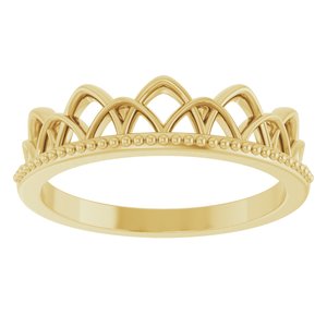 Stackable Crown Ring