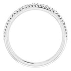 Stackable Beaded Heart Ring