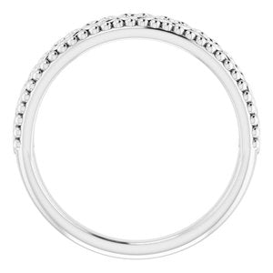 Stackable Beaded Heart Ring