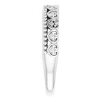 Stackable Beaded Heart Ring