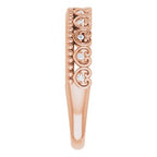 Stackable Beaded Heart Ring