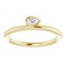 Bezel-Set Stackable Ring
