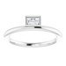 Bezel-Set Stackable Ring