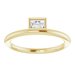 Bezel-Set Stackable Ring
