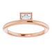 Bezel-Set Stackable Ring