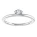 Bezel-Set Stackable Ring