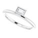 Bezel-Set Stackable Ring