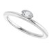 Bezel-Set Stackable Ring