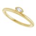 Bezel-Set Stackable Ring