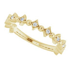 Accented Stackable Ring
