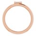 Bezel-Set Stackable Ring