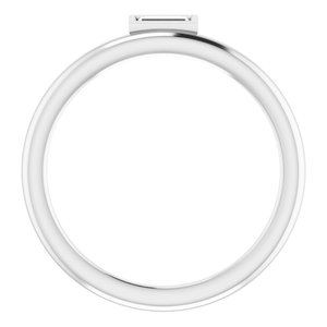 Bezel-Set Stackable Ring