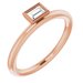 Bezel-Set Stackable Ring
