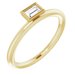 Bezel-Set Stackable Ring