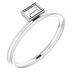 Bezel-Set Stackable Ring