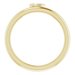 Bezel-Set Stackable Ring