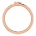 Bezel-Set Stackable Ring
