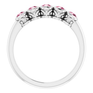 Five-Stone Bezel-Set Ring