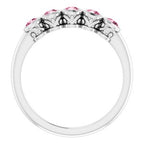 Five-Stone Bezel-Set Ring