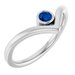 Bezel-Set Solitaire V Ring