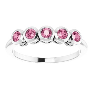 Five-Stone Bezel-Set Ring