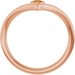 Bezel-Set Solitaire V Ring