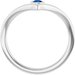 Bezel-Set Solitaire V Ring