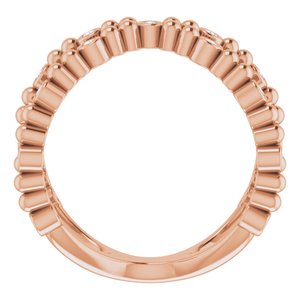 Beaded Negative Space Ring