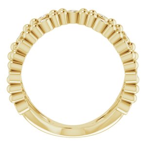 Beaded Negative Space Ring